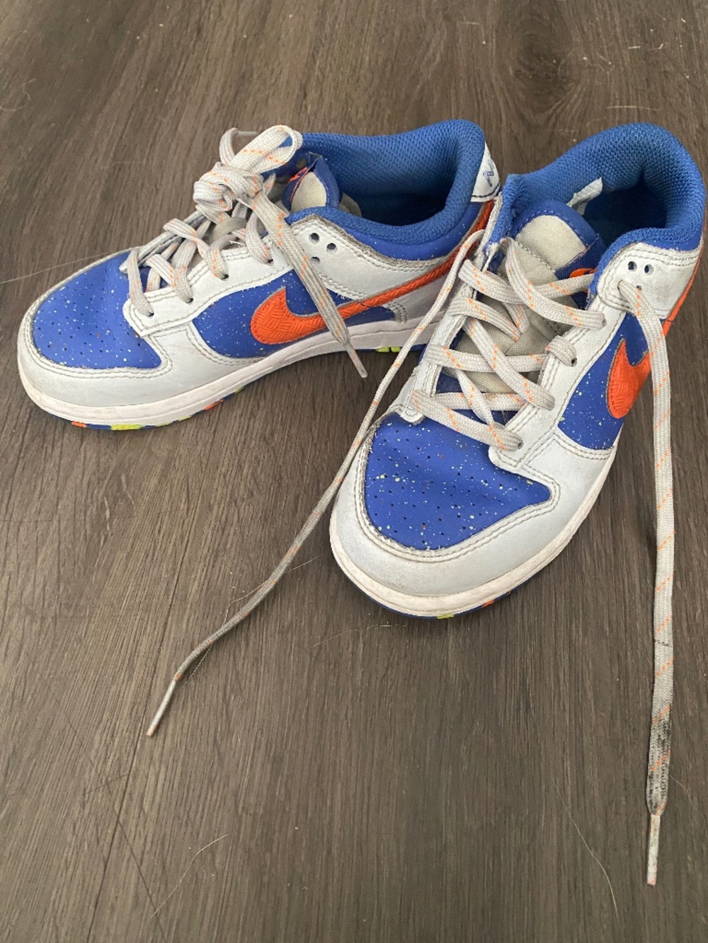 Nike Dunk Low GS Playground Paint Pack Sneakers [Youth Size 13]